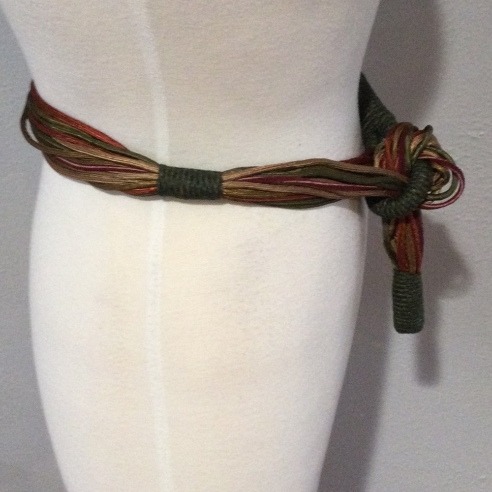 Unbranded Multi-Strand, Multi-Color Knot Belt - Picture 4 of 14